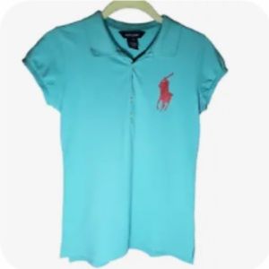 Polo Ralph Laurent polo Turquoise youth size Large